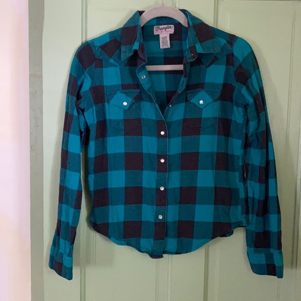 Wrangler button-down cotton flannel